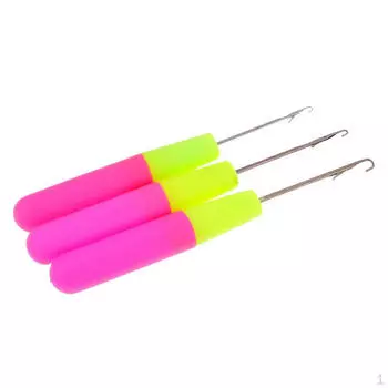 Крючки для вязания крючком 3 размера с фиксатором, инструмент для плетения своими руками