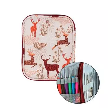 Крючки для вязания, набор спиц, органайзер для хранения на молнии, сумка для ткацких инструментов