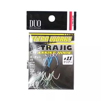Крючки Duo Assist Tetra Works Crystal Flash, размер 11, 5 / в упаковке #11 (3347)