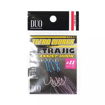 Крючки Duo Assist Tetra Works Pink Flash, размер 11, 5 шт./упак. #11 (3378)