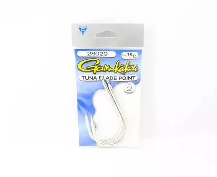 Крючки Gamakatsu для тунца, размер 10/0, 2 штуки в упаковке (3198)