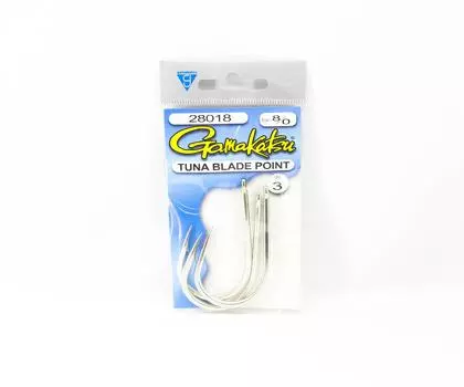 Крючки Gamakatsu для тунца, размер 8/0, 3 штуки в упаковке (3174)