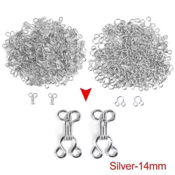 Крючки Глаза Металлическая пряжка Нижнее белье Шитье Крючок Воротник Невидимая пуговица Одежда Свитер Пряжки 14mm