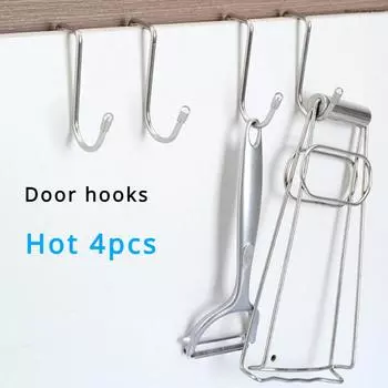 Крючки из нержавеющей стали для дома и декора. Предметы домашнего обихода. Крючок для дверцы шкафа. Вешалка. Подвесные органайзеры. Вишейкеры. Крепление сзади. XL