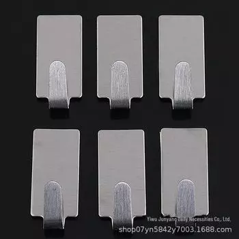 Крючки из нержавеющей стали для ванной и кухни - 6 шт. в упаковке Single hook, 3kg