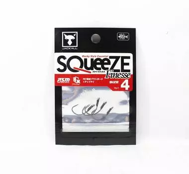 Крючки Jackall Squeeze Finesse Wacky Style, размер 4 4 (4716)
