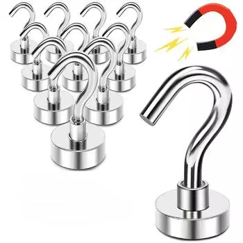 Крючки на клейкой стене Магнит Сильный магнитный крючок Домашнее украшение Ke держатель для кухонного бара Крючки для хранения Аксессуары для вешалок для ванной 1PC