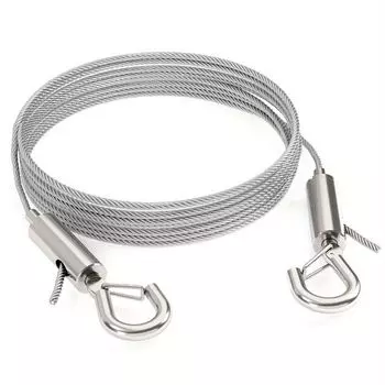 Крючки Подвеска Стальной трос 1/2м Настенное крепление Шнурок Проволока для подвешивания картин Держатель для света/лампы 1.5MMx2M