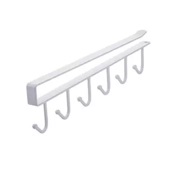 Крючки Ткань Посуда Стойка Подстаканник Повесить Шкаф Полка Органайзер для хранения белый