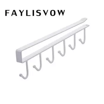 Крючки Ткань Посуда Стойка Подстаканник Повесить Шкаф Полка Органайзер для хранения чёрный