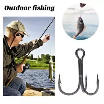 Крючки устойчивые к коррозии, сильные проникающие пресноводные и соленые сменные рыболовные острые крючки 8