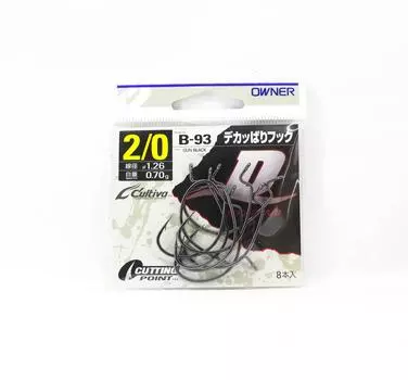 Крючок-червяк Owner B-93 Dekappari Wide Gap Plus Size 2/0 (4726)
