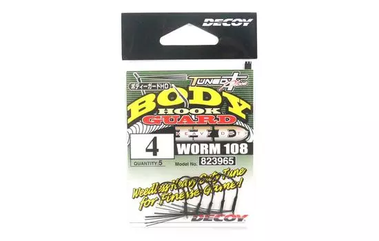 Крючок Decoy Worm 108 Body Guard HD для Wacky Rig, размер 4 (3965)