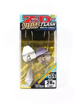 Крючок Decoy ZF-3 Zero Dan Surf Flash Worm, размер 3/0, 28 грамм (1828 г.)