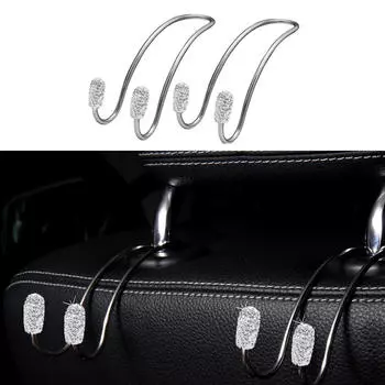 Крючок-держатель для подголовника, крючок из нержавеющей стали, 2 шт., вешалка для сиденья Red