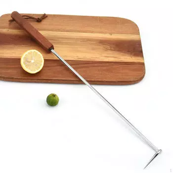 Крючок для барбекю, крючок для еды, легко чистящийся гриль для мяса, барбекю, стейка для 31.8cmx3.7cm