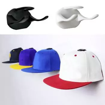 Крючок для бейсбольной шляпы, прочный, несущий, водонепроницаемый, простой в установке, держатель для ковбойской шляпы, настенный органайзер, товары для дома чёрный