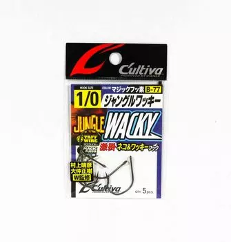 Крючок для червей Owner B-77 Jungle Wacky, размер 1/0 (0751)