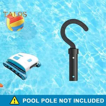 Крючок для чистки бассейна, 2 шт. Простые в использовании крючки для бассейна для опор Роботизированный очиститель бассейна Универсальный крючок-вешалка крепится к телескопическим стойкам 2pcs