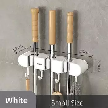 Крючок для держателя швабры для ванной комнаты Настенный держатель для швабры для унитаза Полка для полотенец Настенный крючок для ванной комнаты Крючки для подвешивания Настенная вешалка Вешалки