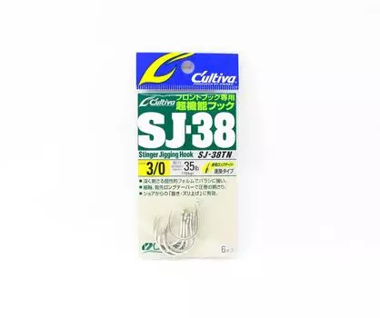 Крючок для джиггинга Owner SJ-38 TN Stinger, размер 3/0 (0389)