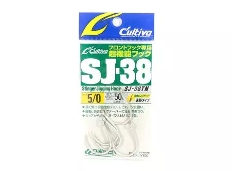 Крючок для джиггинга Owner SJ-38 TN Stinger, размер 5/0 (0402)