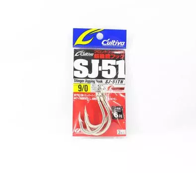 Крючок для джиггинга Owner SJ-51 TN Stinger, размер 9/0 (9987)