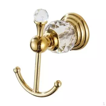 Крючок для халата в ванной комнате, настенный золотой мешок для одежды, сумка для полотенец, шляпа, вешалки
