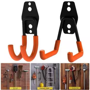 Крючок для хранения Антикоррозийный съемный держатель садового шланга Настенный высокопрочный металлический крючок-вешалка Многоцелевой держатель для хранения водопроводных труб Лестницы Angle head
