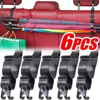 Крючок для хранения автомобильного зонта Крючки для хранения в багажнике Внутренний органайзер Универсальный автомобильный держатель для заднего сиденья Подвесной крючок для зонта