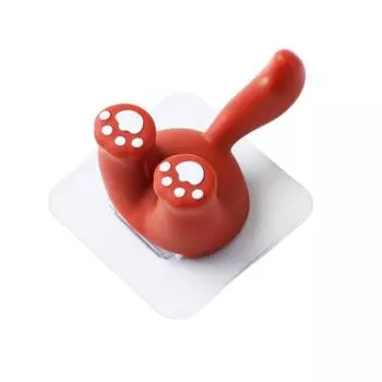 Крючок для хранения, настенные бытовые аксессуары, отличная липкость, брелок для задней двери гостиной, подвесной крючок, полезное хранение красный