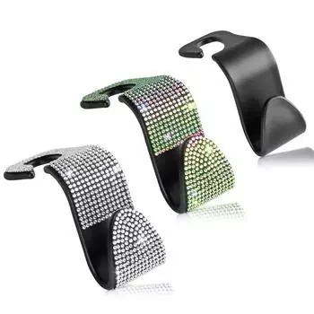 Крючок для хранения спинки автомобильного сиденья с ромбовидными шипами, модный креативный многофункциональный крючок