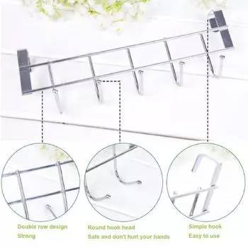 Крючок для хранения, высокопрочный, нержавеющий, органайзер для полотенец из нержавеющей стали, крючок для дома серебряный