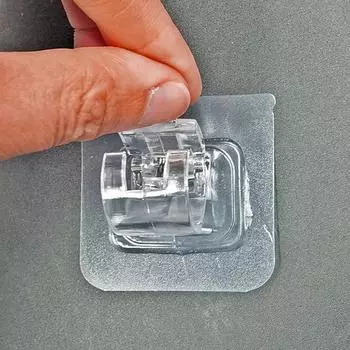 Крючок для карниза, пряжка для крючка, штанга для полотенец, не требующая перфорации, фиксированный зажим для карниза, настенный липкий крючок, кронштейн для карниза для душевой занавески Special offer/10pcs