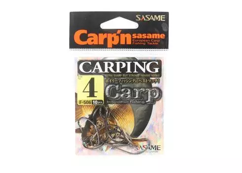 Крючок для карповой наживки Sasame F-506, размер 4 (1927 год)