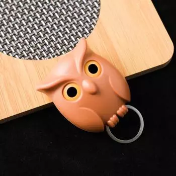 Крючок для ключей, новинка, магнитный держатель для ключей в виде совы, простая установка, настенный крючок-органайзер для домашней прихожей чёрный