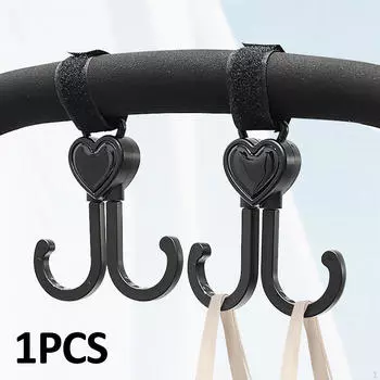 Крючок для коляски, двойная регулируемая многофункциональная практичная детская вешалка-тележка