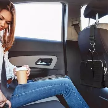 Крючок для кошелька для автомобиля, регулируемый органайзер для спинки сиденья, вешалка для подголовника, крючки для хранения в салоне автомобиля, аксессуары для подголовника, подходит france