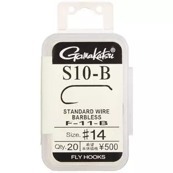 Крючок для мух Gamakatsu S10-B Нет. 14 20 шт. NS Черный F-11-B 12851