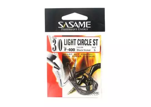 Крючок для наживки Sasame F-400 Light Circle ST, размер 3/0 (4621)