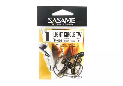 Крючок для наживки Sasame F-401 Light Circle TW, размер 1 (4522)
