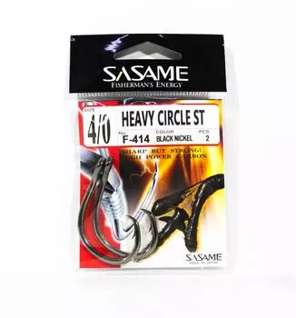 Крючок для наживки Sasame F-414 Heavy Circle ST, размер 4/0 (2008)