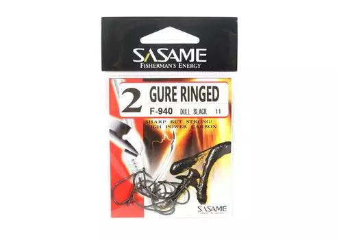 Крючок для наживки Sasame F-940 Gure с кольцом, размер 2 (0371)