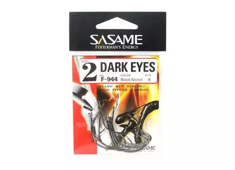 Крючок для наживки Sasame F-944 Dark Eyes, размер 2 (1163)