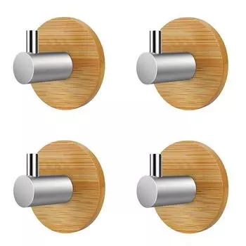 Крючок для одежды Крючки для халата сзади с самоклеющейся лентой сильной вязкости, четыре штуки