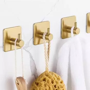 Крючок для одежды Space Алюминиевый высококачественный крючок за дверью Ванная комната Кухня Спальня Гостиная Липкий крючок из нержавеющей стали Stora