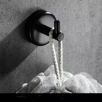 Крючок для одежды, вешалка, черный настенный крючок, вешалка для ключей, пальто, сумки, шляпы, крючки из нержавеющей стали 304 для ванной комнаты дома