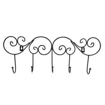 Крючок для одежды, вешалка для двери, настенная вешалка для кухни, ванной комнаты с 5 крючками для полотенец, одежды, шляпы