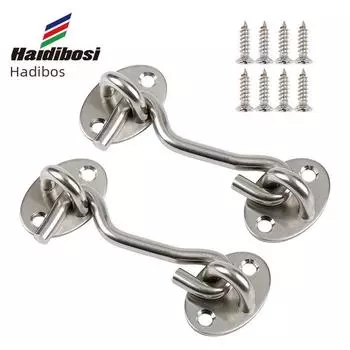 Крючок для окон и дверей из утолщенной черной нержавеющей стали