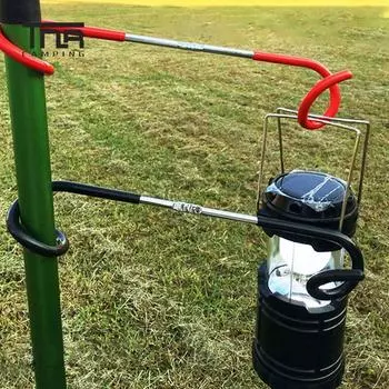 Крючок для палаточного светильника Нескользящий держатель для палаточного светильника Крючок-зажим для лампы Вешалка для палаточного светильника Крючок для наружного держателя для лампы чёрный